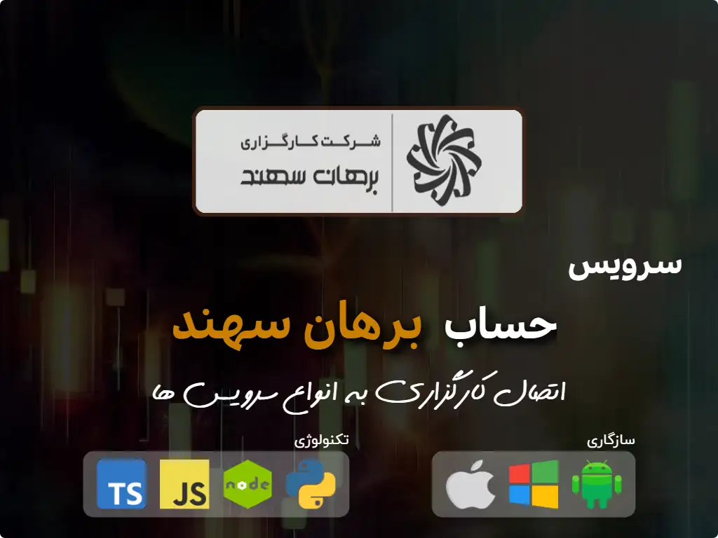 this is the primary image of: اتصال به حساب کارگزاری برهان سهند